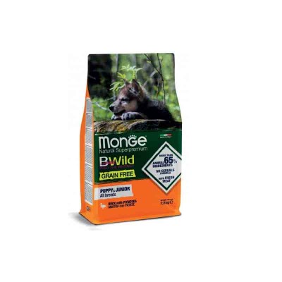 Monge B-Wild Duck with Potatoes – All Breeds Puppy and Junior 2.5KG
